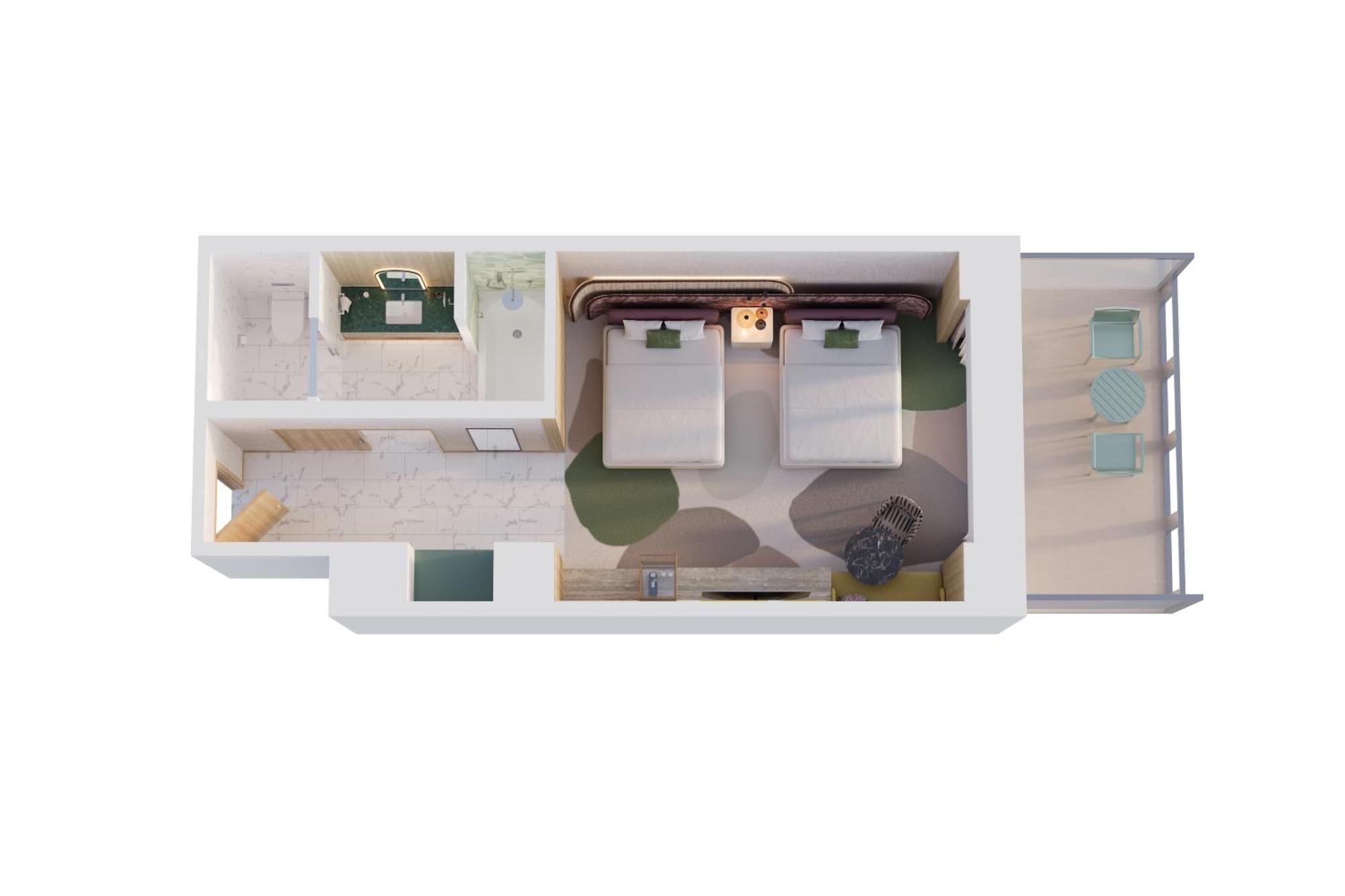 ホテル Pier Sixty-Six フォート・ローダーデール エクステリア 写真 Floorplan of a typical room